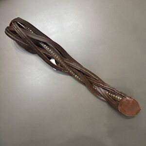 Abercrombie & Fitch Brown Braided Leather Belt